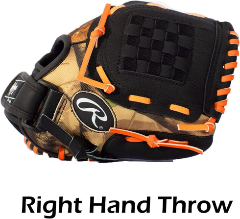 Rawlings Playmaker Camo Kids Baseball Glove for Kids 5-8 - TBall Glove – 10, 10.5, 11 Inch