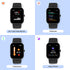 IOWODO Smart Watch Fitness Tracker 1.69'' HD Touch Screen with Heart Rate Monitor & Sleep Tracking,Temperature Detecting IP68 Waterproof Smartwatch