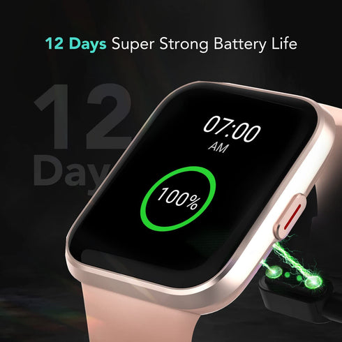 SKG Smartwatch with Alexa Built-in & Bluetooth,1.69" Fitness Tracker with IP68 Waterproof, 60+ Sports, Heart Rate SpO2 Monitor, V7 Pro
