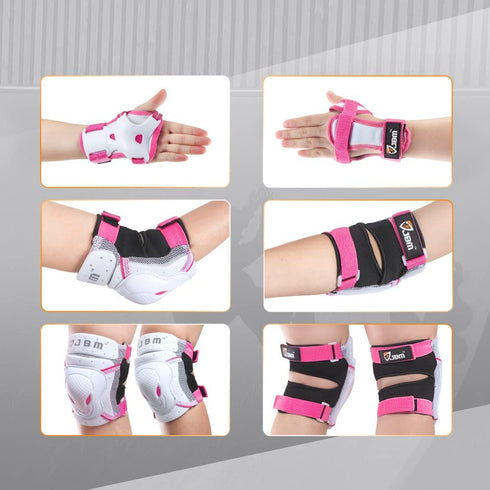 JBM BMX Knee and Elbow Pads with Wrist Guards Elbow and Knee Pads Adult Skateboard Pads Adult Elbow Knee Pads