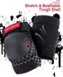 Dark Lightning Adult/Youth/Junior Knee Pads Elbow Pads Wrist Guards 3 in 1 Protective Gear