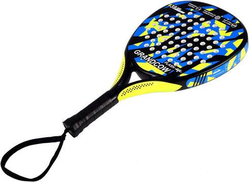 GRANDCOW Tennis Paddle Racket Padel Carbon Fiber Surface with EVA Memory Flex Foam Core
