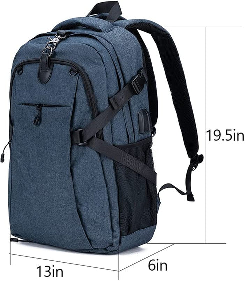 Widfre Basketball Backpack with USB Charging Port, Durable Men's Laptop Backpack for Outdoor with Ball Compartment (Gray)