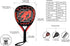 GRANDCOW Tennis Paddle Racket Padel Carbon Fiber Surface with EVA Memory Flex Foam Core