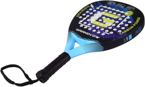 GRANDCOW Tennis Paddle Racket Padel Carbon Fiber Surface with EVA Memory Flex Foam Core