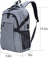 Widfre Basketball Backpack with USB Charging Port, Durable Men's Laptop Backpack for Outdoor with Ball Compartment (Gray)