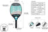 Beach Tennis Racket Paddle Rough Face Carbon Fiber Frame with EVA Core