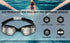 AABV Swim Goggles, Comfortable Polarized Anti-Fog Swimming Goggles for Adult(Black)