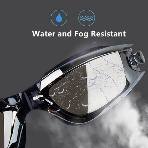 Swim Goggle, Professional Anti Fog UV Protection No Leaking Lens, Comfortable Wearing Waterproof Swimming Goggle, Suitable for Adults, Men, Women