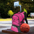 WOLT | Basketball Backpack Large Sports Bag with Separate Ball holder & Shoes compartment, Best for Basketball, Soccer, Volleyball, Swim, Gym, Travel