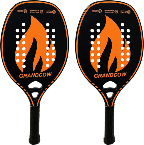 Beach Tennis Paddle Racket Racquet Carbon Frame with Soft EVA core New Model