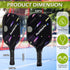 Humberto Pickleball-Paddles Set, Pickleball-Set of 2 with 4 Balls, 2 Grip Tapes, Pickleball Bag | Lightweight Pickle-Ball-Raquette