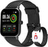 IOWODO Smart Watch Fitness Tracker 1.69'' HD Touch Screen with Heart Rate Monitor & Sleep Tracking,Temperature Detecting IP68 Waterproof Smartwatch