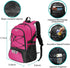 WOLT | Basketball Backpack Large Sports Bag with Separate Ball holder & Shoes compartment, Best for Basketball, Soccer, Volleyball, Swim, Gym, Travel