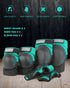 Dark Lightning Adult/Youth/Junior Knee Pads Elbow Pads Wrist Guards 3 in 1 Protective Gear