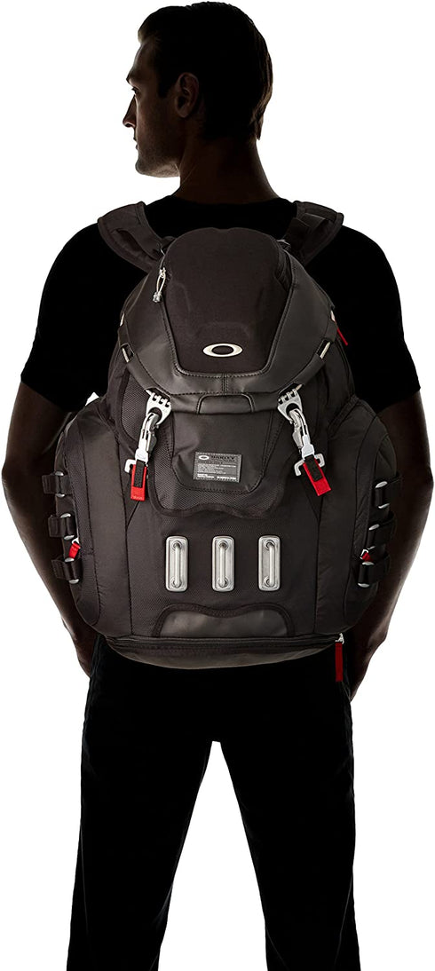 Oakley Men's Kitchen Sink Backpack, Black/Red, One Size