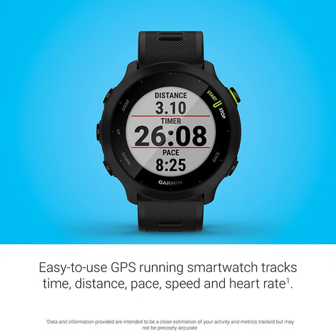 Garmin Forerunner 55, GPS Running Watch with Daily Suggested Workouts, Up to 2 weeks of Battery Life, Aqua