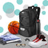 WOLT | Basketball Backpack Large Sports Bag with Separate Ball holder & Shoes compartment, Best for Basketball, Soccer, Volleyball, Swim, Gym, Travel