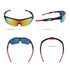UPANBIKE Bike Cycling Sunglasses Sports Sunglasses Anti-UV400 PC Lens TR90 Unbreakable Frame Unisex Adult Goggle, Matte Black Frame/Red Lens