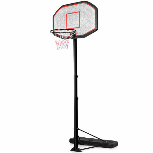 Costway 10ft 43'' Backboard In/outdoor Adjustable Height Basketball Hoop System
