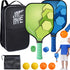 Pickleball-Set of 2, JoncAye Pickleball-Paddles Set with 4 Balls, Paddle Bag, Ball Bag, Ball Retriever