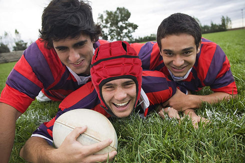 surlim Rugby Soft Helmet Soccer Headgear Scrum Cap 7v7 Flag Football Headguard,XL