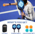 PHYSIZZ Pickleball Paddles Set of 2, Lightweight Graphite Surface Honeycomb Core Pickleball Rackets with 4 Pickleball Balls