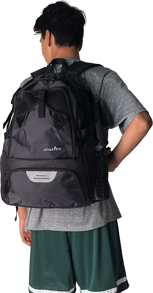 Athletico National Soccer Bag - Backpack for Soccer, Basketball & Football Includes Separate Cleat and Ball Holder