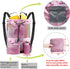 BeeGreen Beach Bag Folding Into Pouch Boxing Equipment Mesh Backpack Drawstring Backpack for Kids Swimming Pool Sports