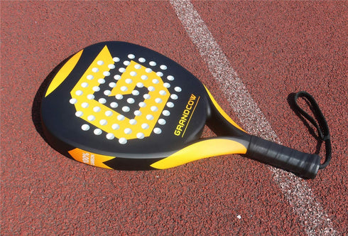 GRANDCOW Tennis Paddle Racket Padel Carbon Fiber Surface with EVA Memory Flex Foam Core