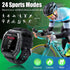 Military 100M Waterproof Rugged Tactical Smart Watch Fitness Tracker Watch with Heart Rate Sleep Monitor Pedometer Smartwatch NO BLUETOOTH CALLING
