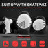 SKATEWIZ Skateboard Protective Gear Set Elbow Pads Roller Derby and Knee Pads Skating