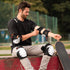 SKATEWIZ Skateboard Pads Adult [6pc] Shield Elbow Pads and Wrist Guards Protective Gear