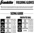 Franklin Sports ProFlex Baseball Softball Glove - Baseball + Fastpitch Softball Outfield Mitt - Left Handed Throw