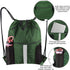 BeeGreen Drawstring Backpack Bag with Shoe Compartment String Cinch Sackpack for Unisex