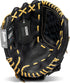 Franklin Sports ProFlex Baseball Softball Glove - Baseball + Fastpitch Softball Outfield Mitt - Left Handed Throw