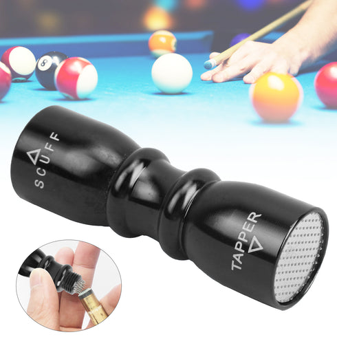 TOPINCN 3 in 1 Billiard Tip Tool Pool Stick Tip Shaper Tapper Stainless Steel Repair Tool Kit,Stainless Steel Cue Tip Tool