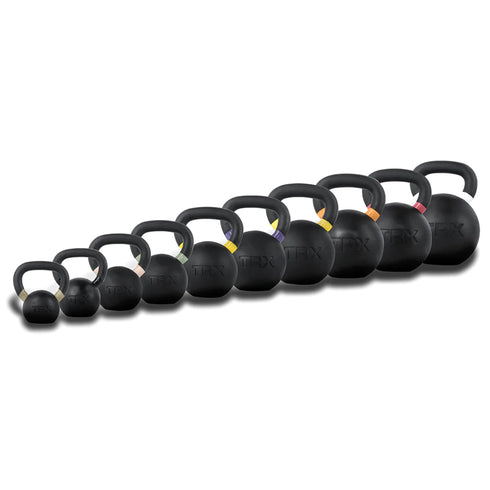 TRX Rubber Coated Kettlebell for Strength Training, 52.9 Pounds (24 kg)