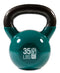 GoFit Classic Vinyl Coated Kettlebell with DVD and Training Manual 35lb - Green