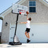 Spalding 54 In. Shatter-proof Polycarbonate Exacta height® Portable Basketball Hoop System