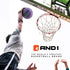 AND1 Graffiti Printed Rubber Basketball, Volt & Black, 27.5"