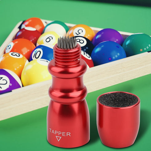 Tebru Portable Billiards Cue Tip Tool Pool Stick Shaper Repair Scuffer Pick Accessory