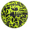 AND1 Graffiti Printed Rubber Basketball, Volt & Black, 27.5"