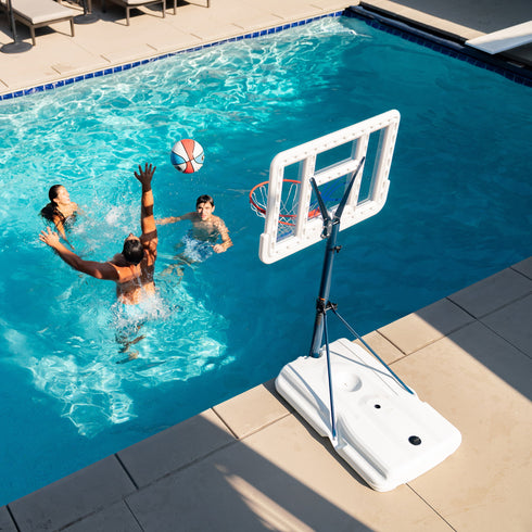 Lifetime 44" Polycarbonate Pool Side Portable Height Adjustable Basketball System, 1306
