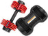 Elevens 50 Lb. Adjustable Dumbbells - Fast Adjusting Dial Weights - Workout Exercise, Strength Training and Fitness at Home Gym for Men and Women - Easy Removable Plates, Tray