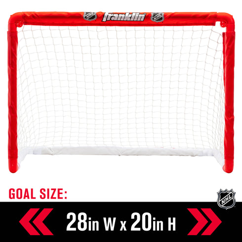 Franklin Sports Knee Hockey Goal Set of 2 - Mini Hockey Set for Kids - Player and Goalie Sticks Included