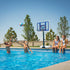 Lifetime 44" Polycarbonate Pool Side Portable Height Adjustable Basketball System, 1306