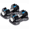 Lifepro PowerFlow Plus 5-in-1 Single 25-lb Adjustable Dumbbell Home Gym Equipment, 2 pc