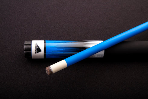 Mizerak 58" Deluxe Composite Neon Fade 2-Piece Billiards Cue - Blue