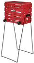 Tourna Ball port Deluxe Tennis Ball Pickup with Wheels - Red